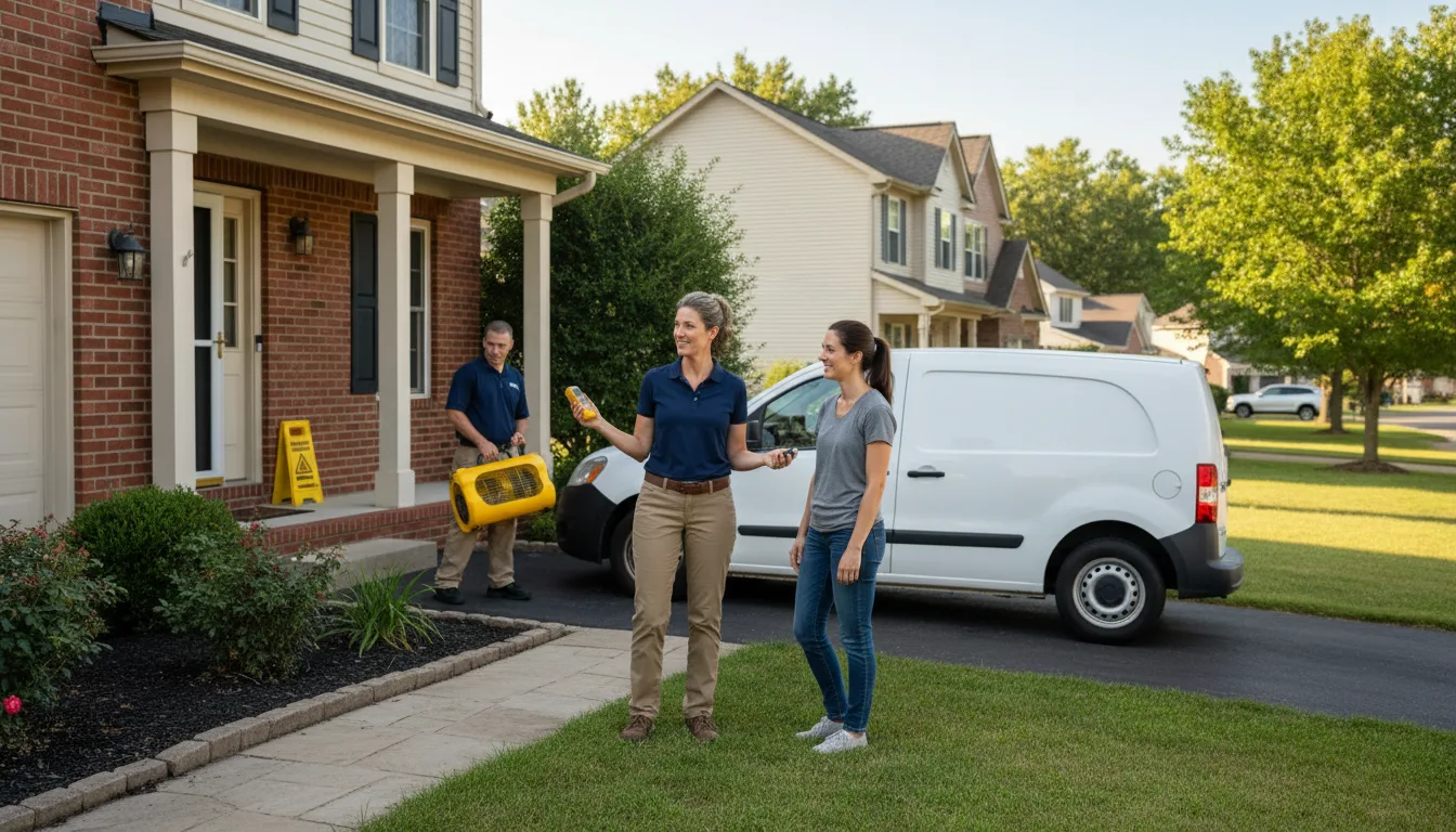 Residential water damage restoration in Dundee, KY